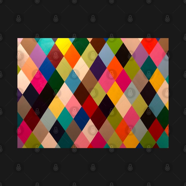 Hard Edge Diamonds Multicolor by JossSperdutoArt