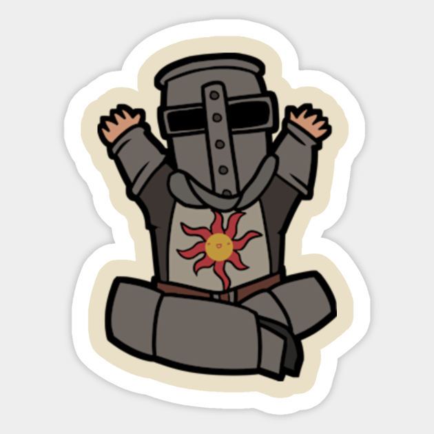Solaire Praise The Sun Dark Souls Sticker Teepublic