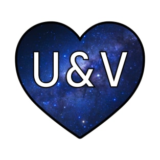 Initials - U & V (Space) T-Shirt