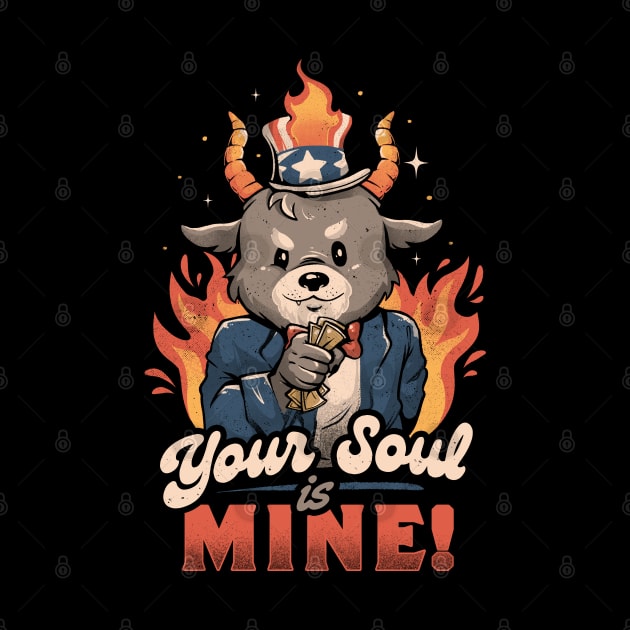 Your Soul is Mine - Funny Evil Cute Baphomet Goth Gift by eduely