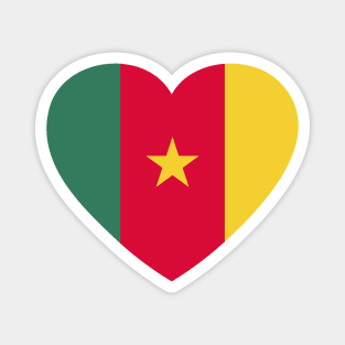 I Love Senegal // Heart-Shaped Senegalese Flag Magnet