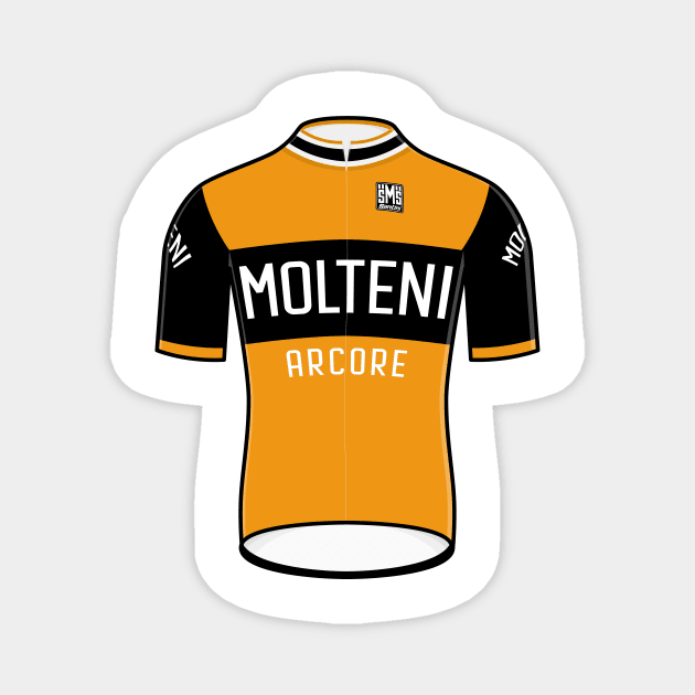 Molteni Cycling Jersey Magnet by Radradrad