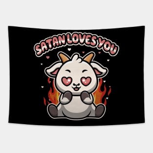 Satan loves you Tapestry