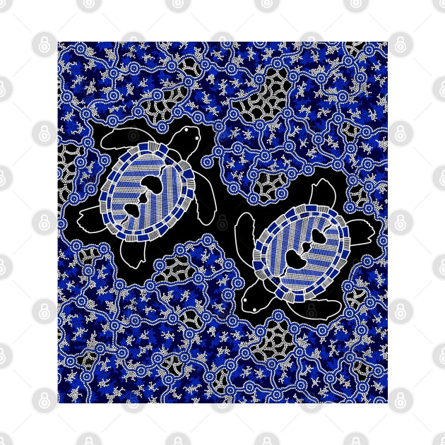 Aboriginal Art - Sea Turtle Dreaming by hogartharts