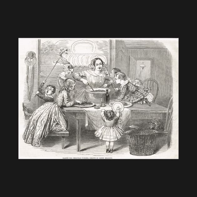 Victorian Christmas Pudding Making 1848 by artfromthepast