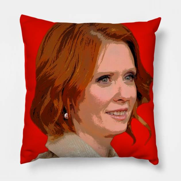 cynthia nixon Pillow by oryan80