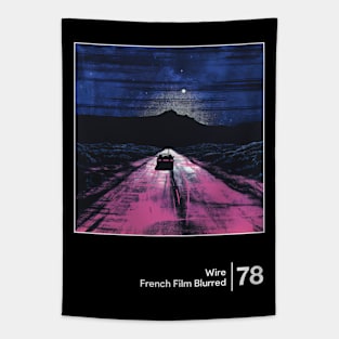 French Film Blurred - Minimalist Graphic Artwork Design Tapestry