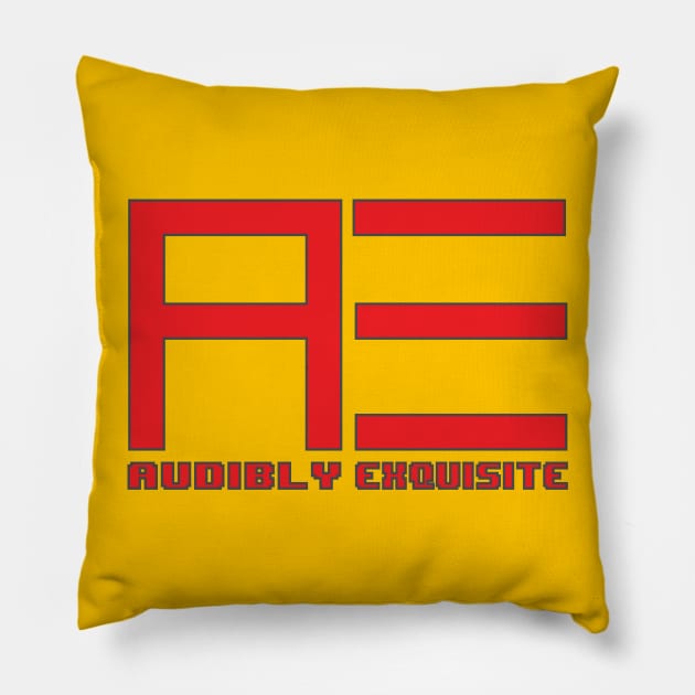 Audibly Exquisite Logo Pillow by PeterMelnick