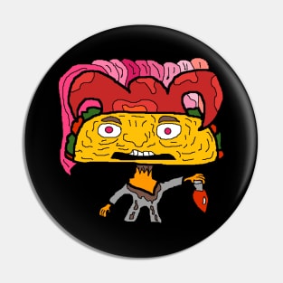 taco jester Christmas hater Pin