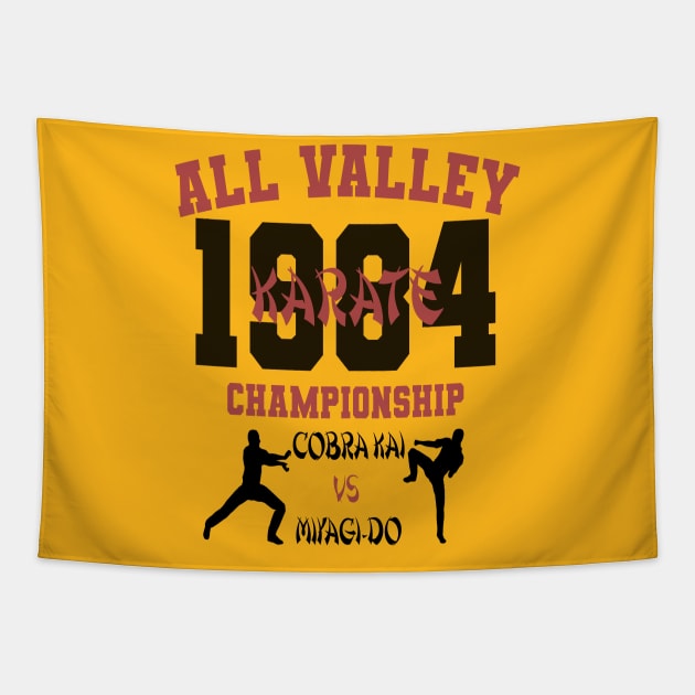 All Valley Karate Tapestry by CreatingChaos