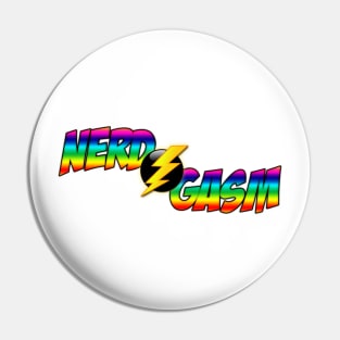 Nerdgasm Pride Month Pin