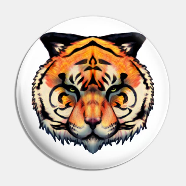 Tiger - Clothing Design Pin by frooglekade