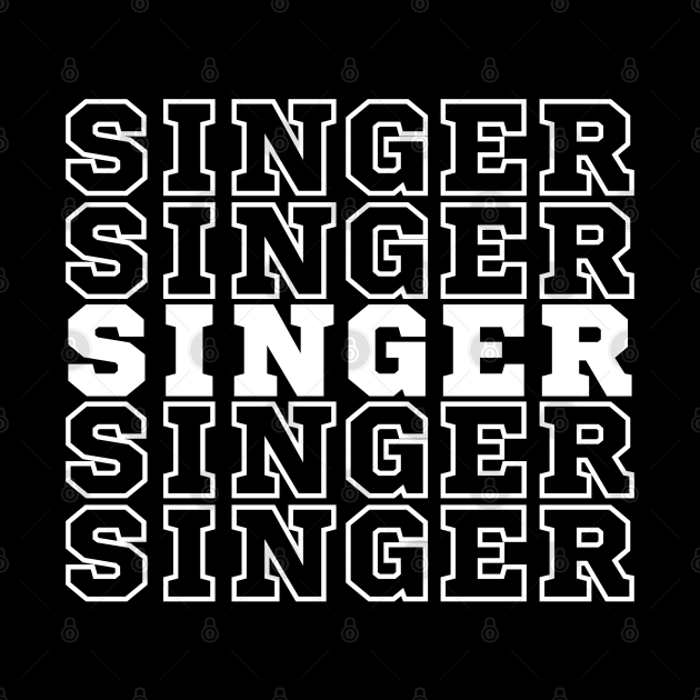 Singing. Singer. by CityTeeDesigns