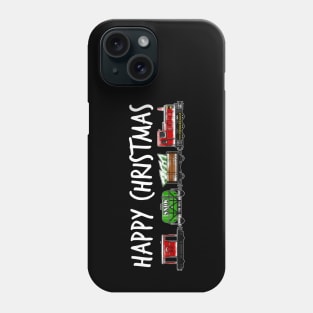 Christmas 2021 Train Diesel Locomotive and Festive Wagons Phone Case