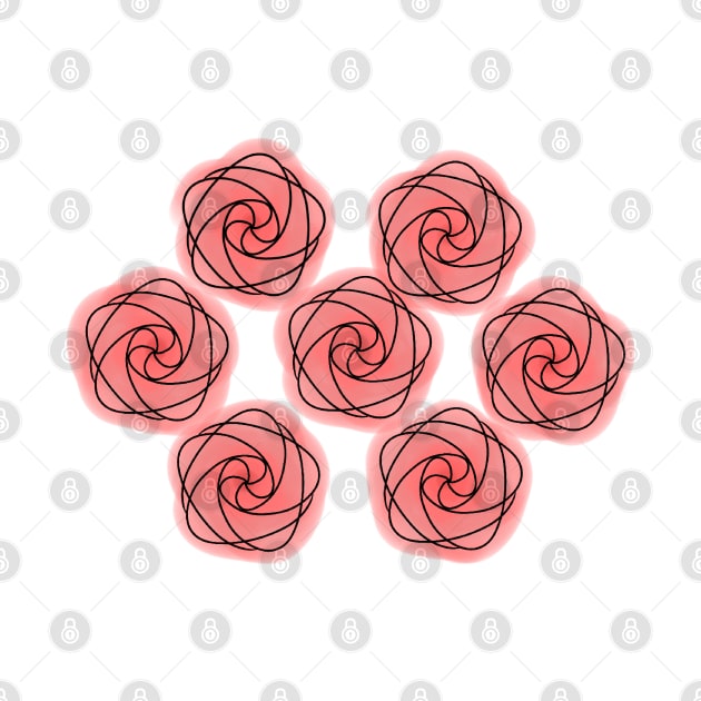 Patterned Roses by MirandaMarcy