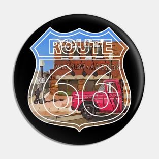 Corner in Winslow Arizona, Route 66, Eagles song Take it Easy - WelshDesigns Pin