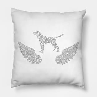 Mandala American english coonhound Pillow