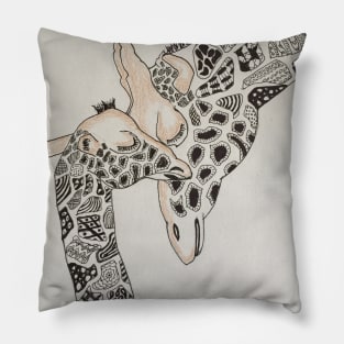 Mama & Baby Giraffe Pillow