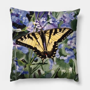 Yellow Swallowtail Butterfly Pillow