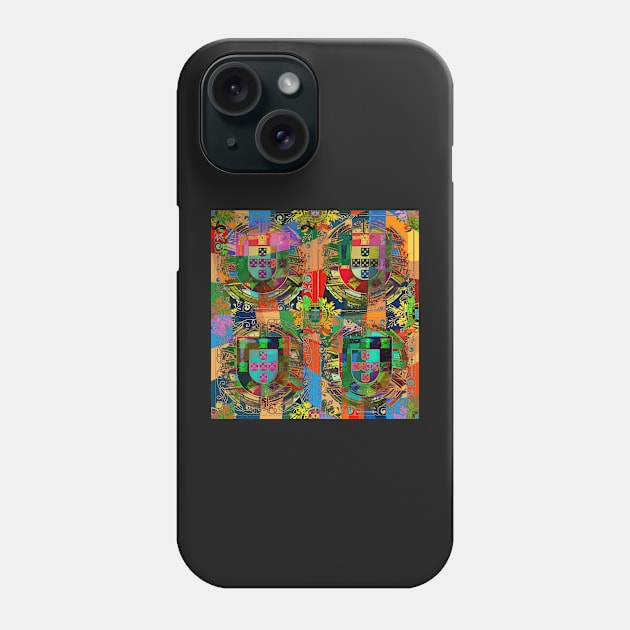 Portugal flag in abstract Phone Case by Azorean1963