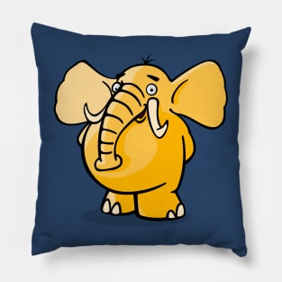 Yellow Elephant Pillow