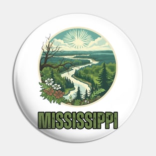 Mississippi State USA Pin