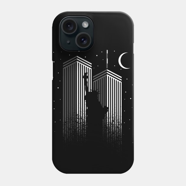 Liberty Twin Towers Phone Case by albertocubatas