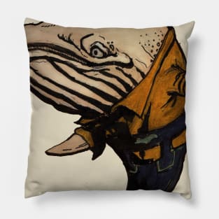 Lederhosen Whale Pillow