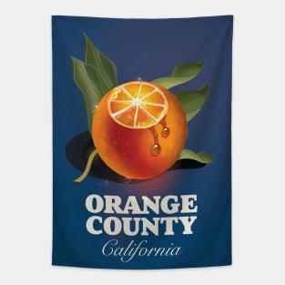 Orange County California travel poster Tapestry