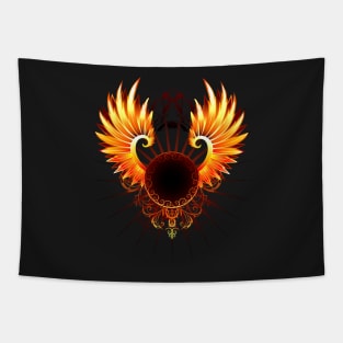 Banner with wings phoenix Tapestry