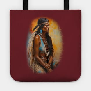 Native Woman prayer Tote