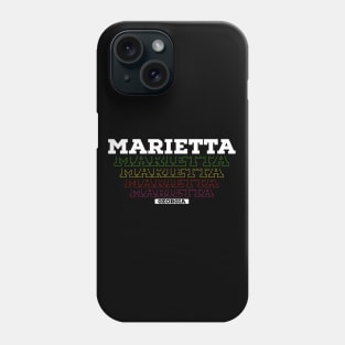 I Love Marietta Georgia USA Vintage Phone Case