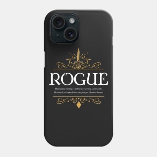 RPG Rogue Rogues WoW Dungeons Crawler and Dragons Slayer Phone Case