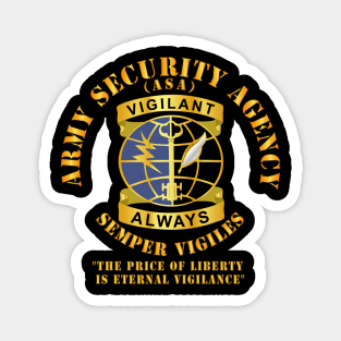 Army Security Agency - DUI - Always Vigilante Magnet