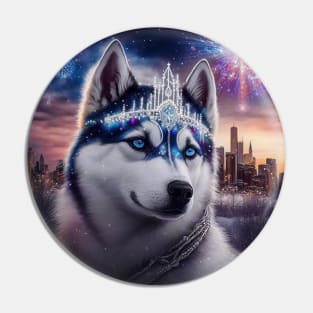 Royal Siberian Husky Pin