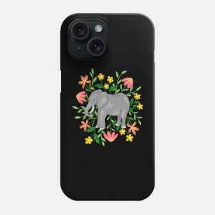 Floral Elephant Phone Case