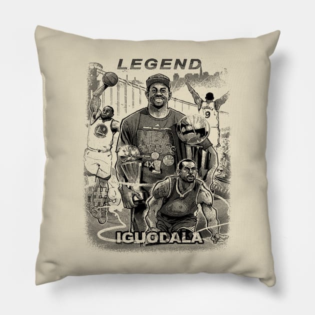 Andre Iguodala(American former basketball player) Pillow by alesyacaitlin