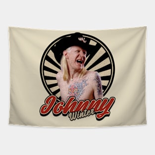 Vintage 80s Johnny Winter Tapestry