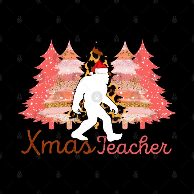 Bigfoot Santa Claus Bigfoot  Sasquatch teacher leopard Christmas Gift by NIKA13