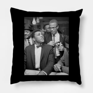 malcolm x Muhammad ali Pillow