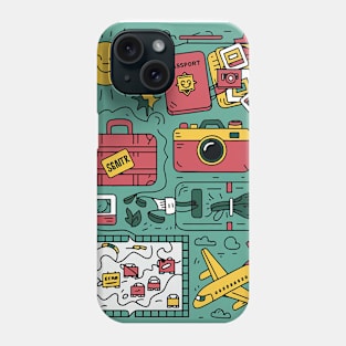 TRAVEL AND TOURISM ICONS Phone Case