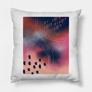 Colorful Modern Abstract Art 21 Pillow