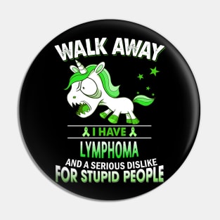 funny lymphoma grumpy unicorn warrior Pin