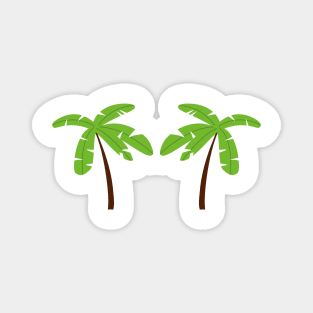 green palm tree design illustration Magnet