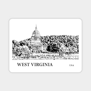 West Virginia State USA Magnet