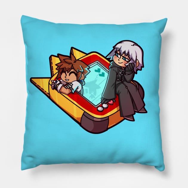 Digital Pet Device Data SoRiku Pillow by VenaCoeurva