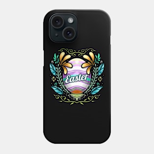 Easter Egg With Ornaments And Feathers on Easter Phone Case