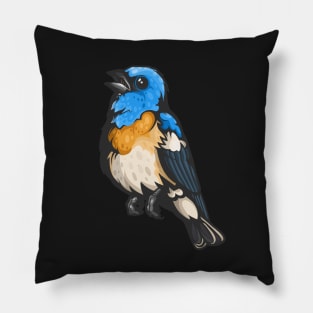 Lazuli Bunting Pillow