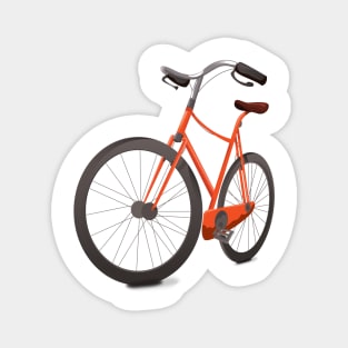 Red Bicycle Magnet