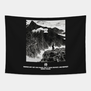 Mountain Samurai In Bushido Tapestry